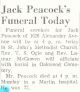 Obituary for Archie 'Jack' Washington PEACOCK (1894-1967)